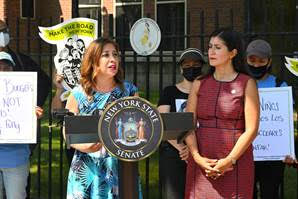 State Senator Jessica Ramos, Assemblymember Jessica González-Rojas, public school parents, and Advocates Condemn the Proposed NYC FY 23 Budget Cuts to Schools